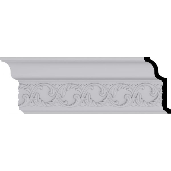 Ekena Millwork 6"H x 2 7/8"P x 6 1/2"F x 94 1/2"L, (5" Repeat), Richmond Crown Moulding MLD06X02X06RI